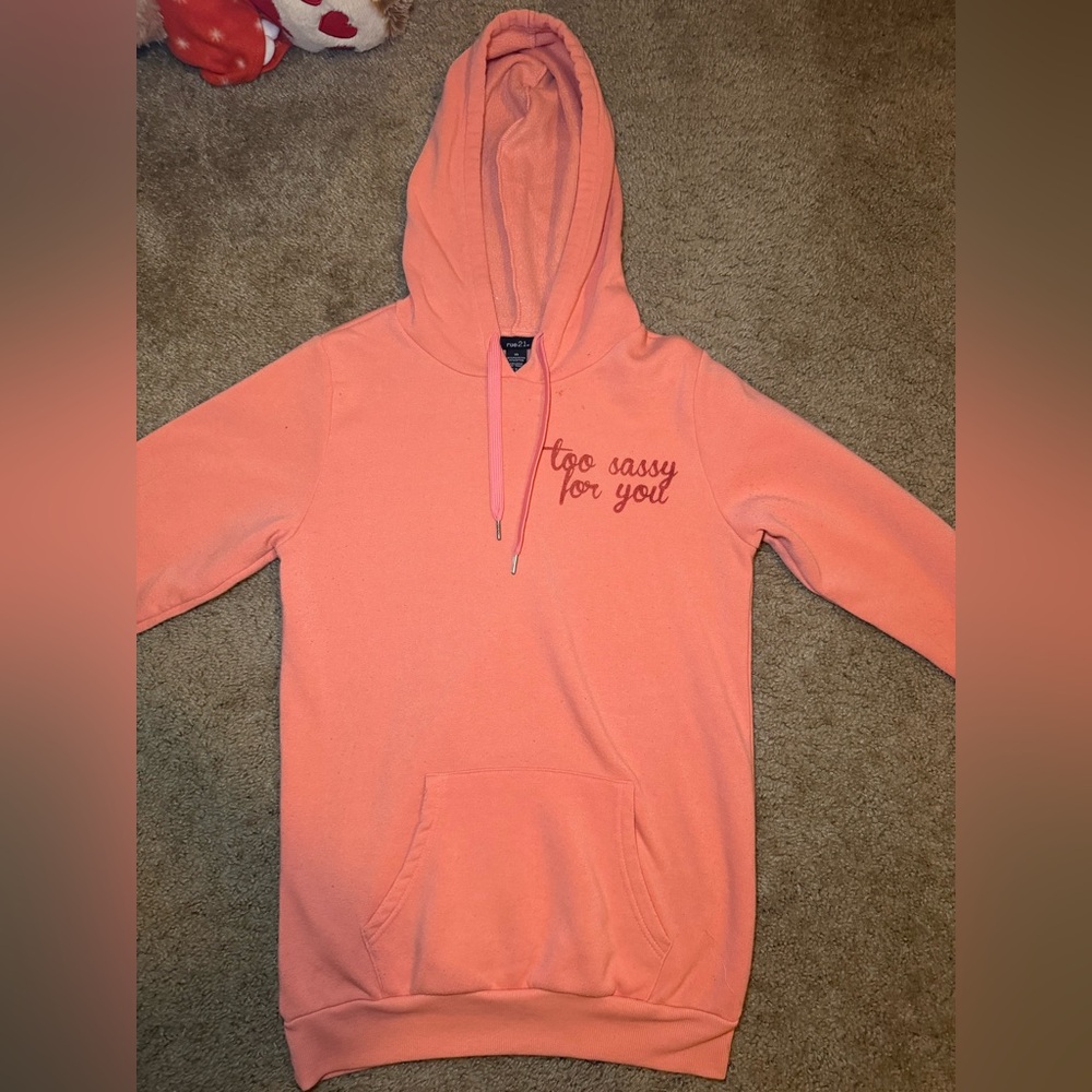 Peach Hoodie - Too Sassy for You